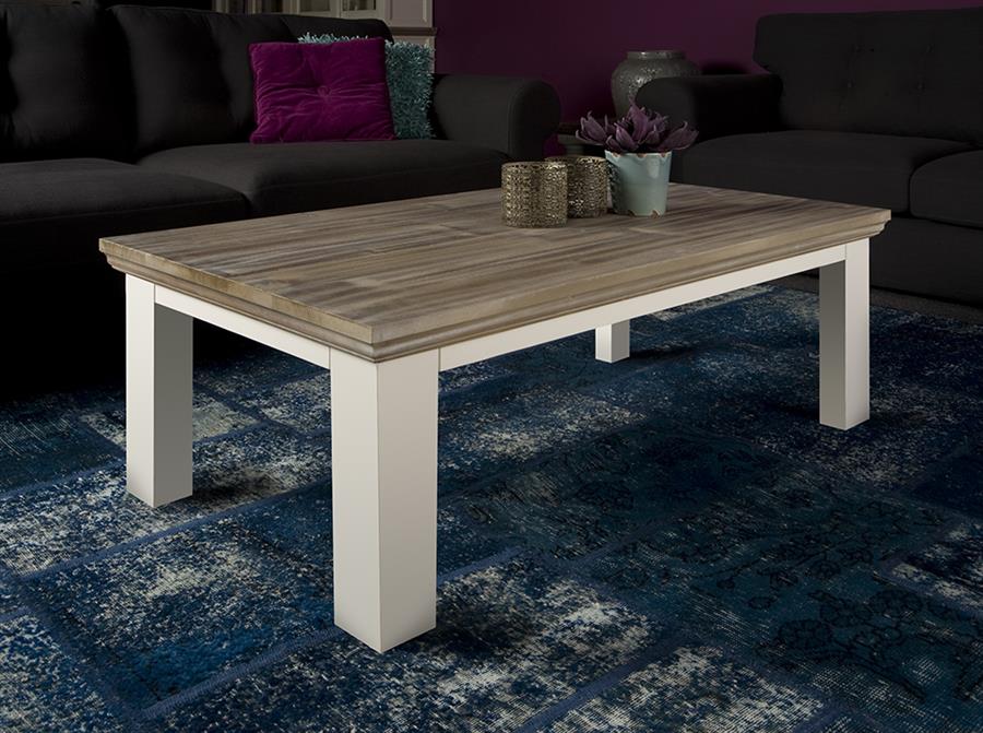 Couchtisch Fleur weiß 130 cm - Tower Living
