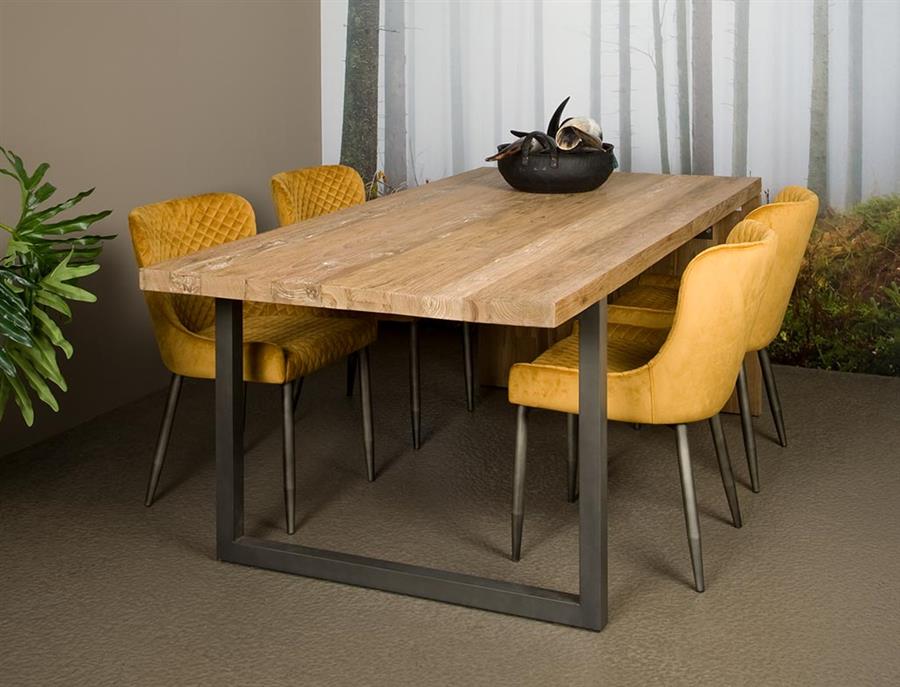 Esstisch Lucca Natur Rechteck 200 cm (Teakholz) - Tower Living