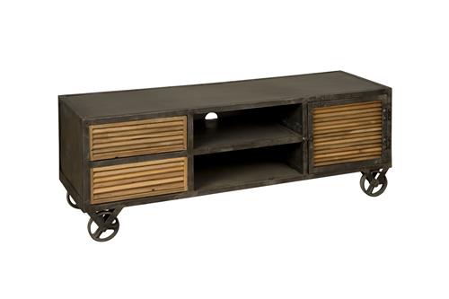 TV-Möbel Renew braun 140 cm (Teakholz) - Tower Living