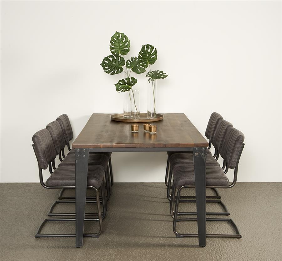 Basto dining table brown rectangular - Tower Living