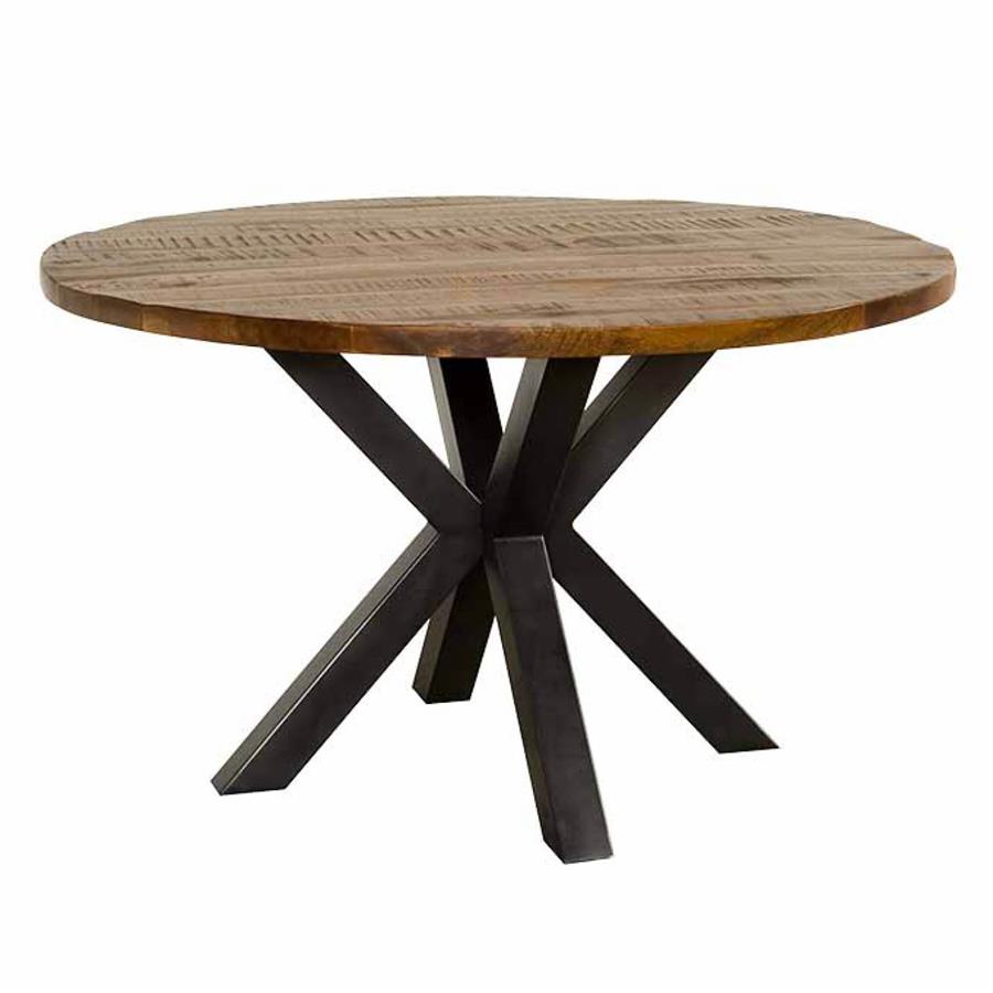 Basto dining table brown round 130 cm - Tower Living