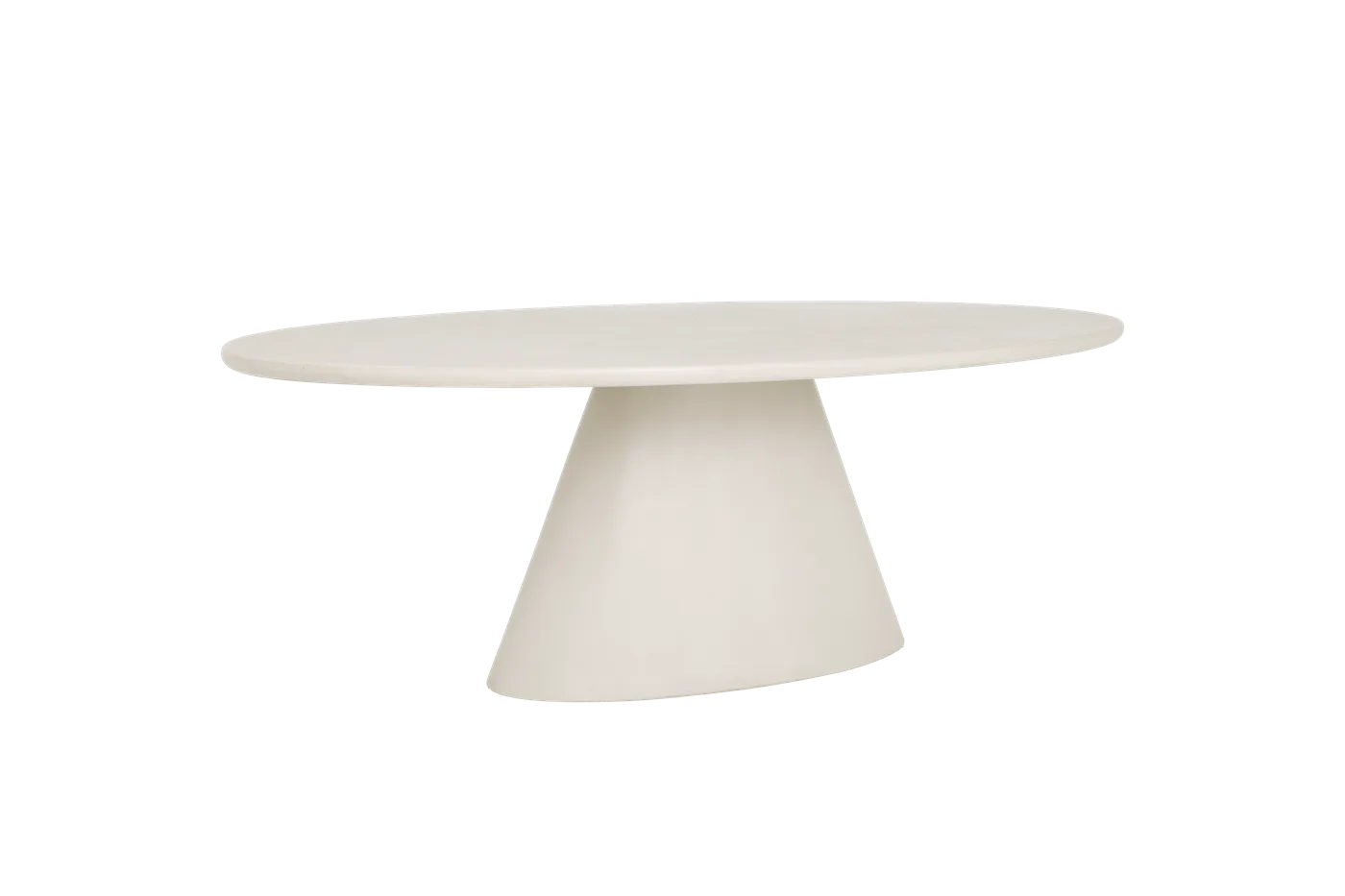 Mello dining table white oval 240 cm - Tower Living
