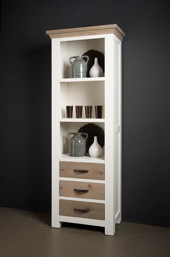 Bücherregal Parma weiß 70 cm - Tower Living