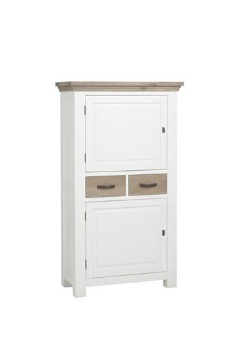 Aufbewahrungsschrank Parma weiß 90 cm - Tower Living