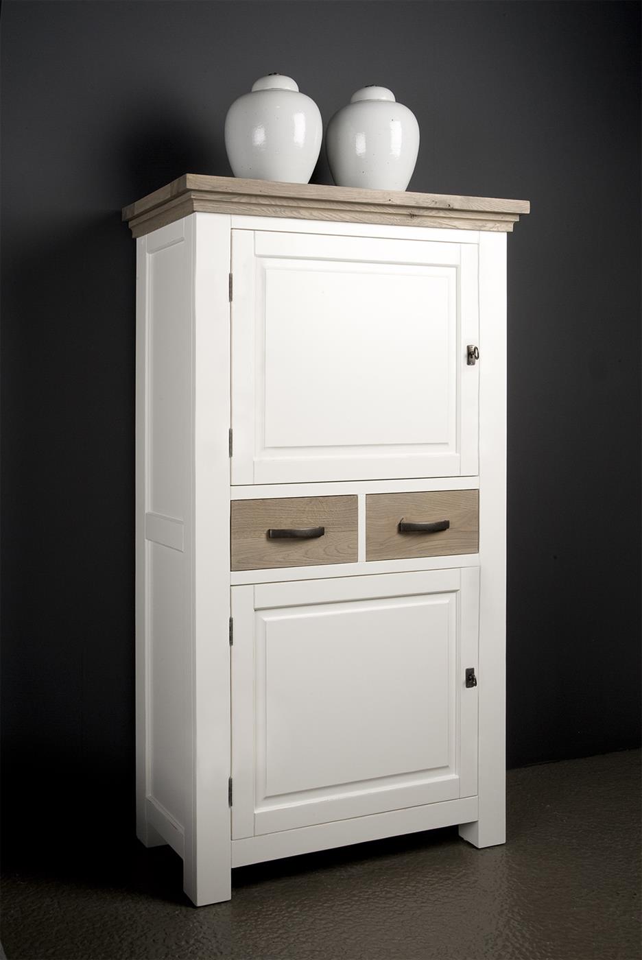 Aufbewahrungsschrank Parma weiß 90 cm - Tower Living