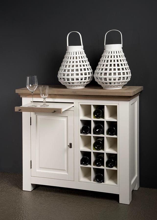 Parma Weinschrank weiß 104 cm - Tower Living