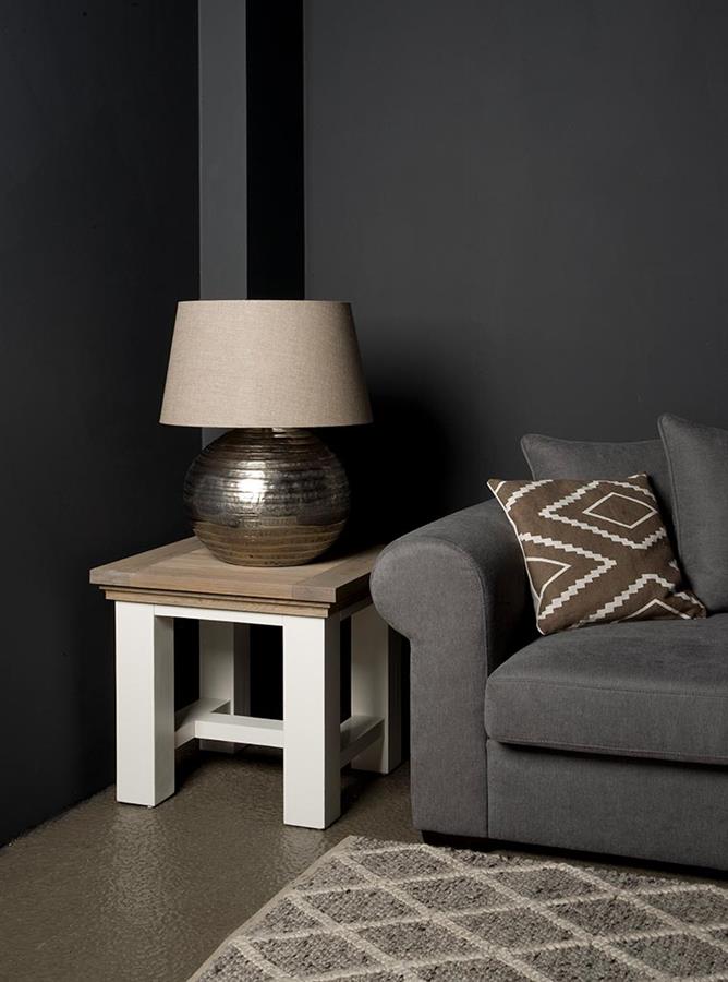 Beistelltisch Parma weiß quadratisch 60 cm - Tower Living