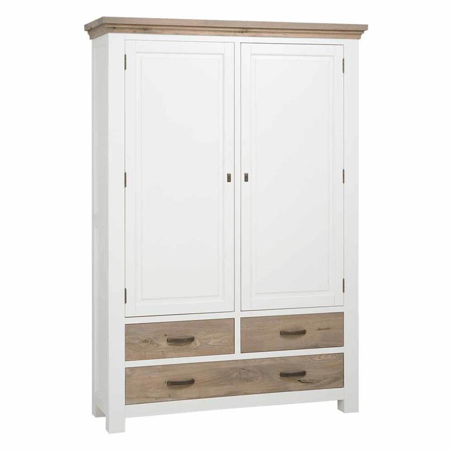Schrank Parma weiß 140 cm - Tower Living