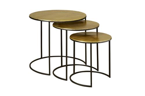 Renew Iron Side Table set bronze 63 cm - Tower Living