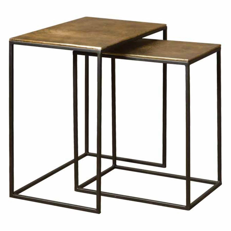 Renew Iron side table set bronze from 44 cm - Tower Living