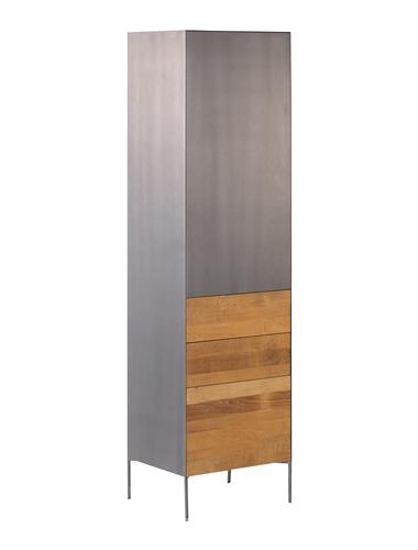 Sideboard Pandora braun 55 cm (Anschlag links) (Teakholz) - Tower Living