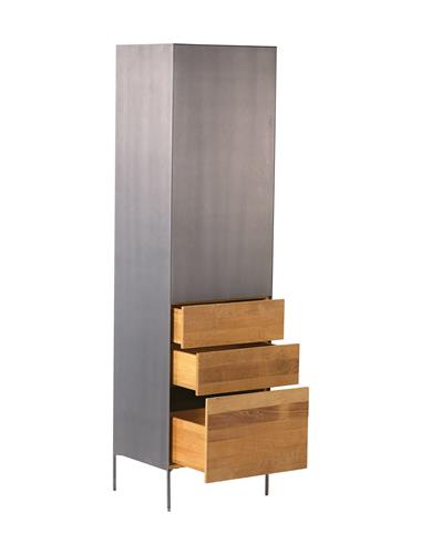 Sideboard Pandora braun 55 cm (Anschlag links) (Teakholz) - Tower Living