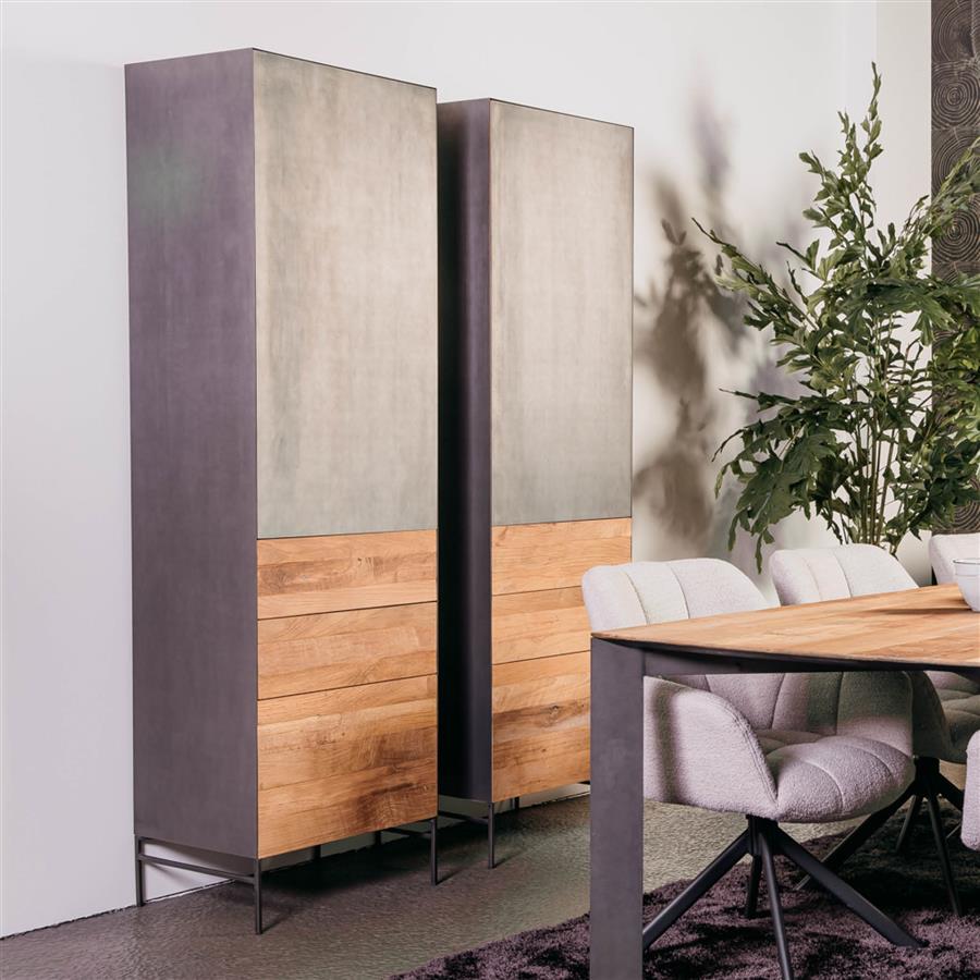 Aufbewahrungsschrank Pandora braun (Teakholz) - Tower Living