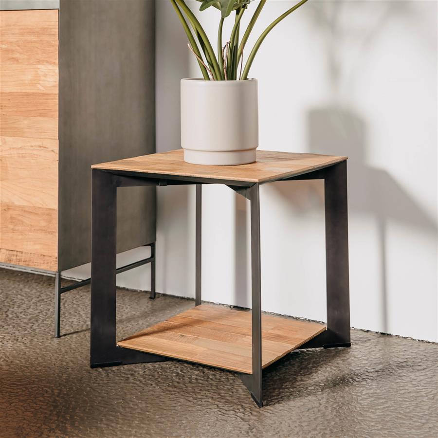 Side table Pandora brown square 50 cm - Tower Living