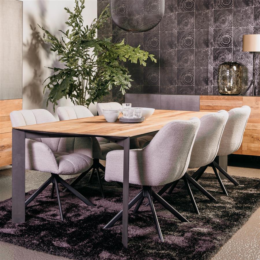 Esstisch Pandora braun Rechteck (Teakholz) - Tower Living
