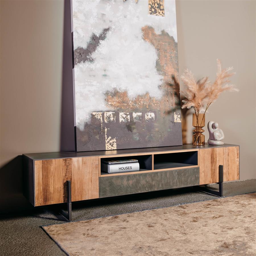 Ora TV Unit brown 222 cm - Tower Living