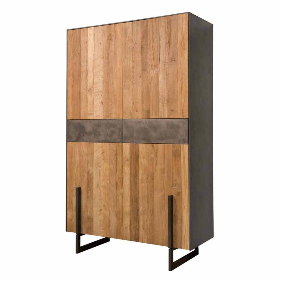 Aufbewahrungsschrank Ora braun (Teakholz) - Tower Living