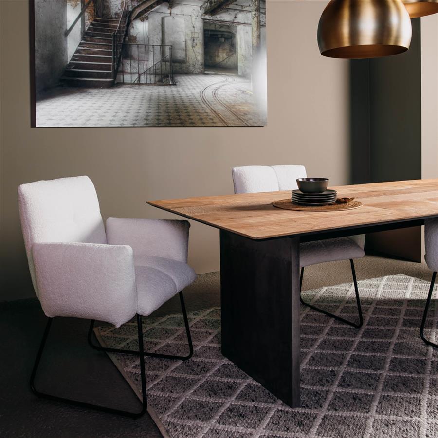 Esstisch Ora braun rechteckig (Teakholz) - Tower Living