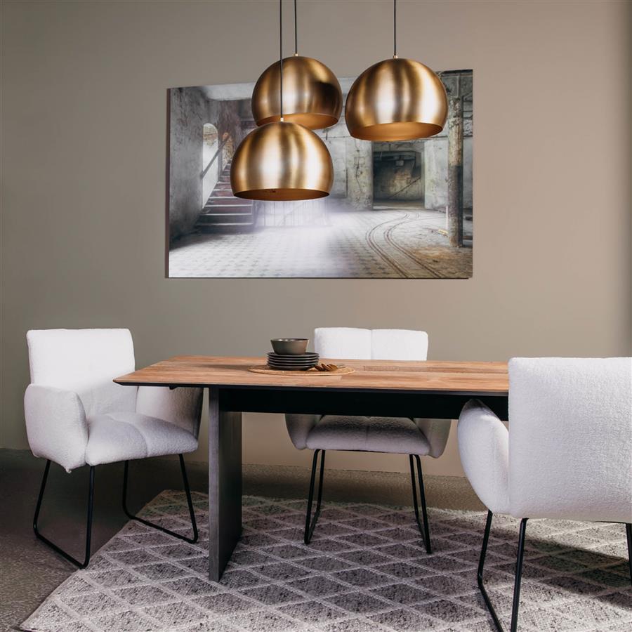 Ora dining table brown rectangle 220 cm - Tower Living