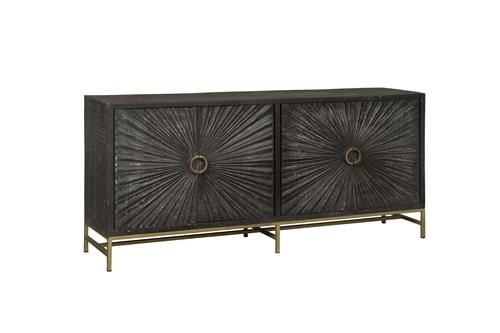 Sideboard Serina schwarz 200 cm - Tower Living