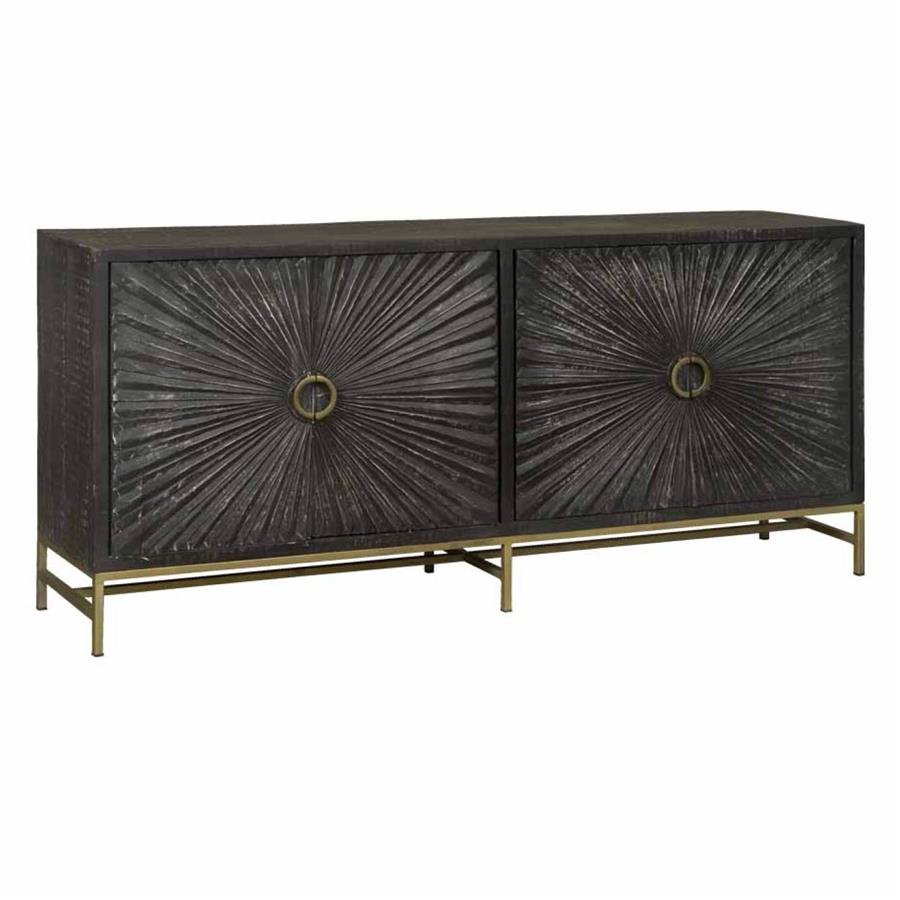 Sideboard Serina schwarz 200 cm - Tower Living