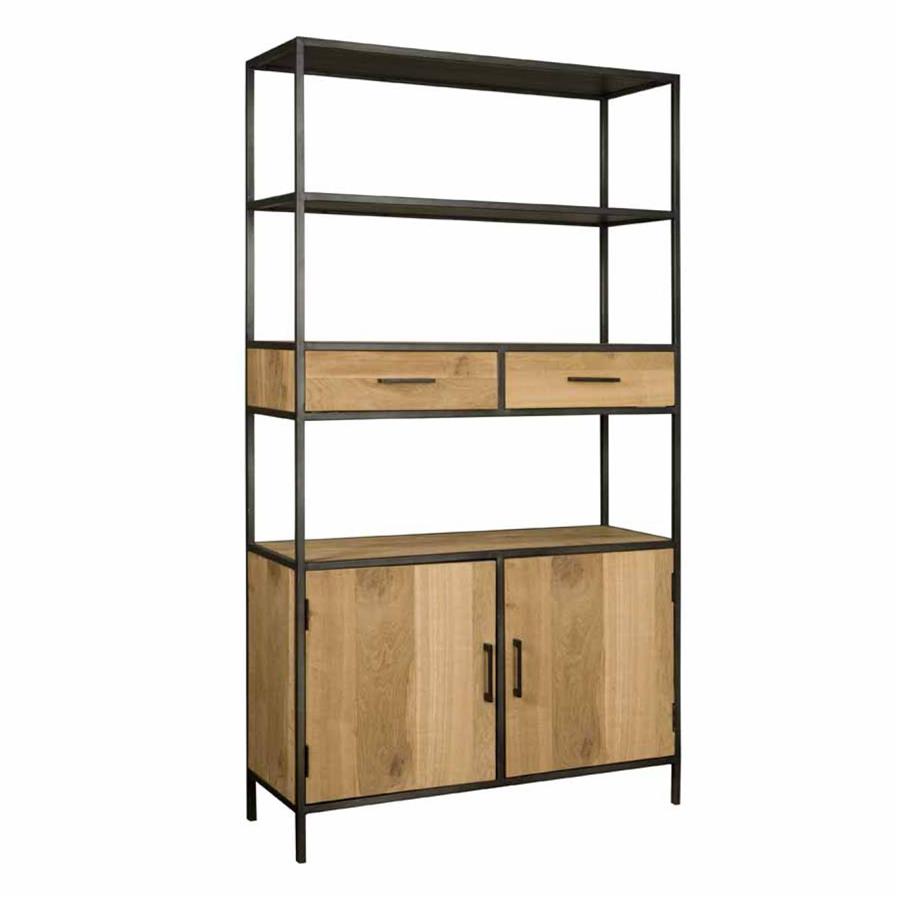 Luna bookcase brown 115 cm - Tower Living