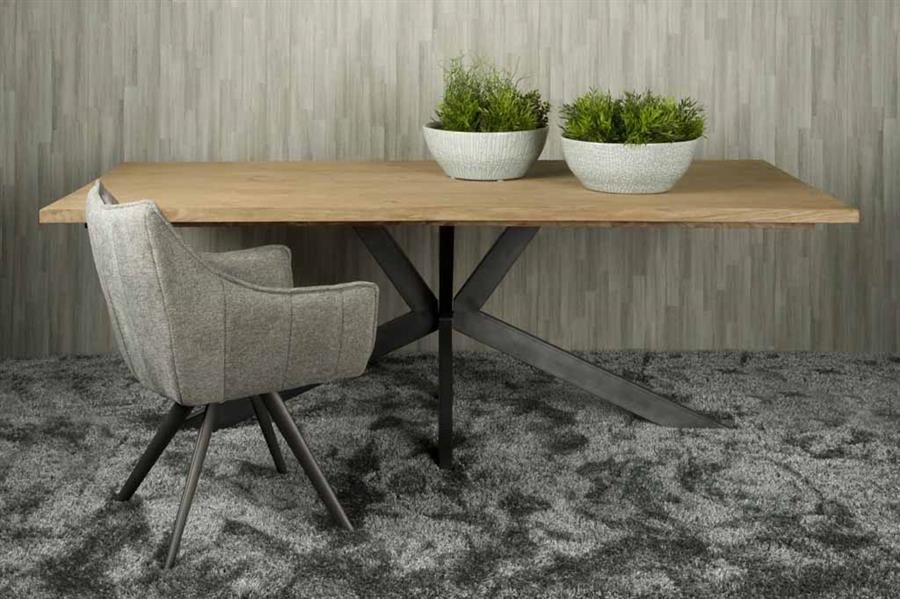Luna dining table brown rectangular 240 cm - Tower Living