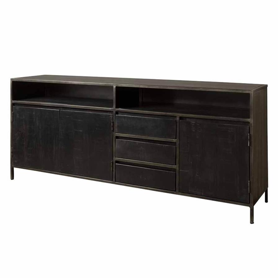 Paterno sideboard black 200 cm - Tower Living