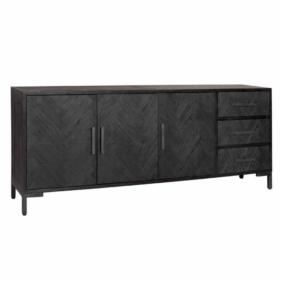 Sideboard Ziano black 220 cm - Tower Living
