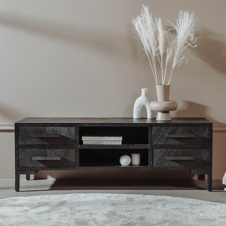 Ziano TV Unit black - Tower Living