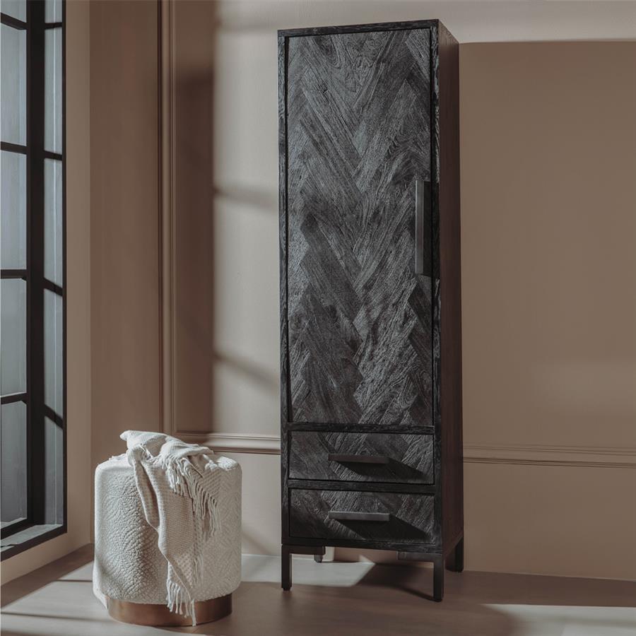 Ziano Storage Cabinet black 55 cm - Tower Living