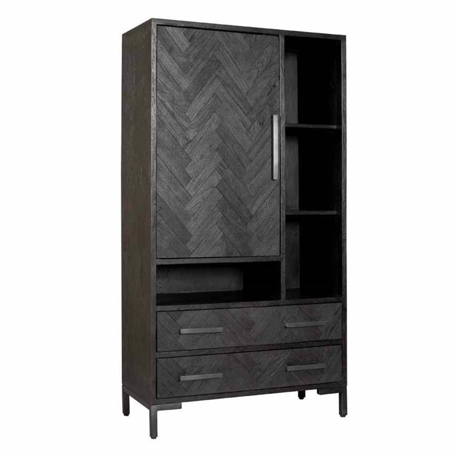 Ziano Storage Cabinet black 100 cm - Tower Living