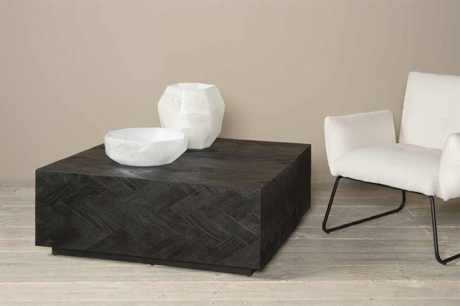 Ziano Coffee Table black square - Tower Living