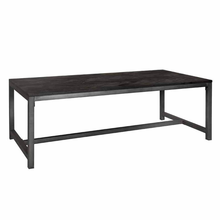 Ziano dining table black rectangular 200 cm - Tower Living