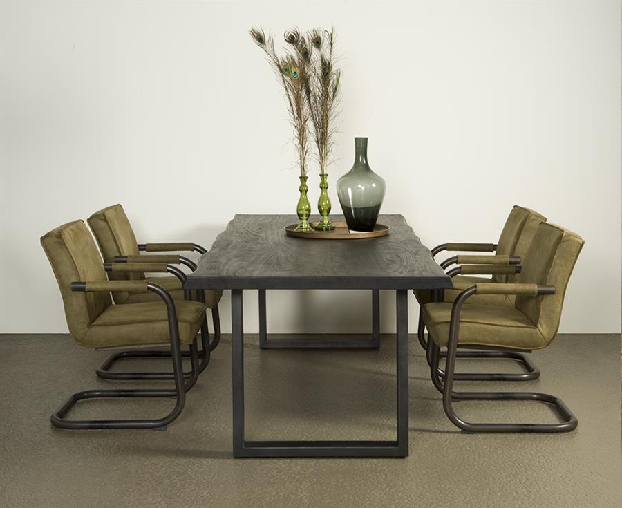 Ultimo Dining Table black rectangular - Tower Living