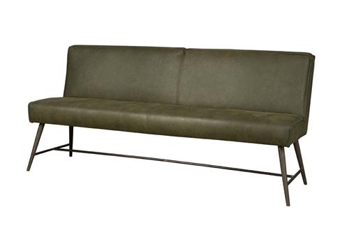 Essbank Belmonte grau 155 cm (Stoff) - Tower Living