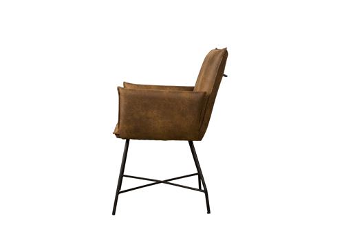 Sillón con reposabrazos Trofa - tejido Amazon 17 verde - Tower Living