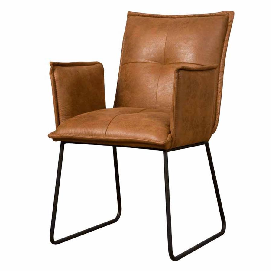 Seda Armchair - fabric Cherokee 8 cognac - Tower Living