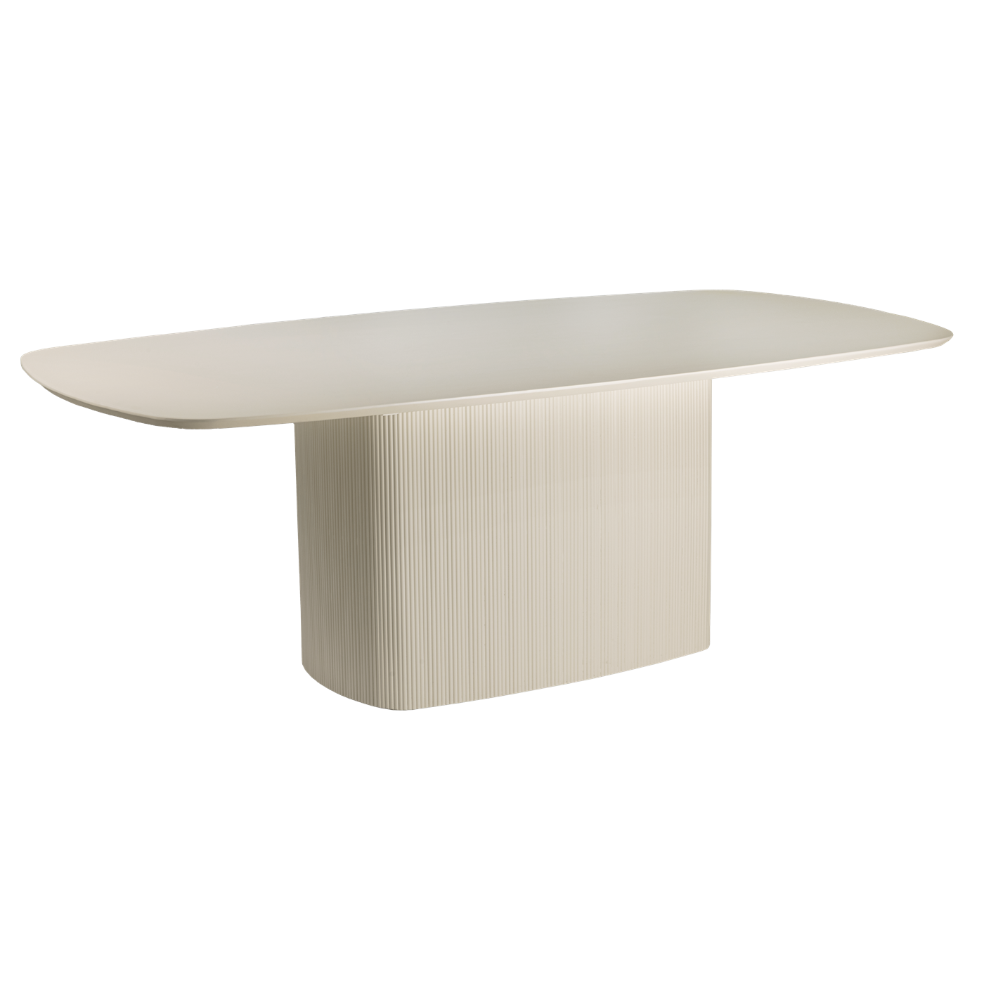 Eetkamertafel Corbetta beige deens ovaal 200 cm