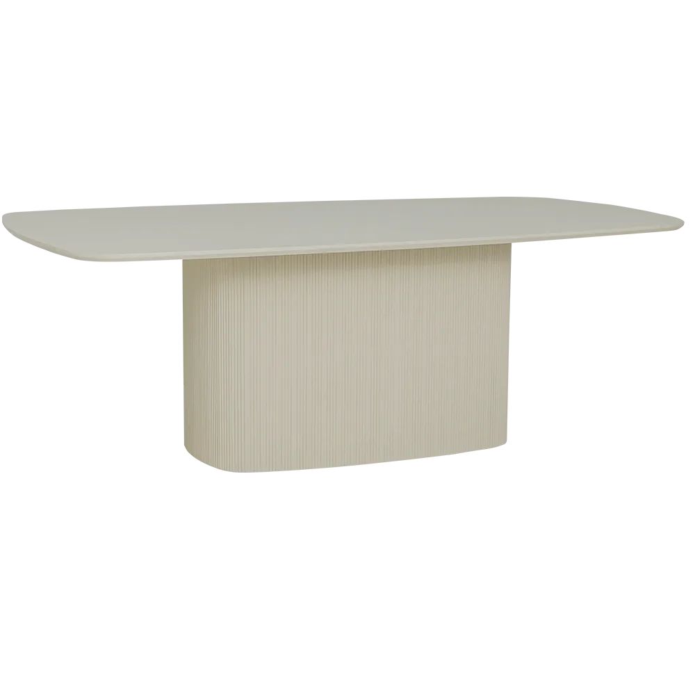 Corbetta dining table beige Danish oval - Tower Living