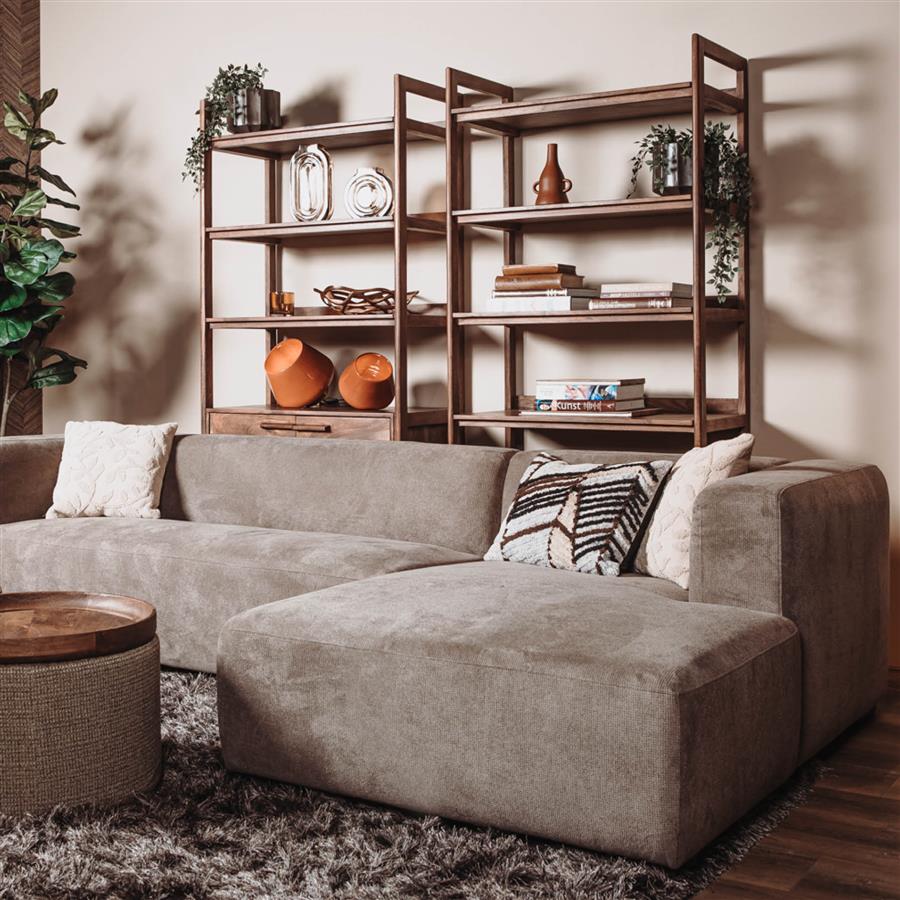 Aufbewahrungsschrank Falcone braun 90 cm (Akazienholz) - Tower Living