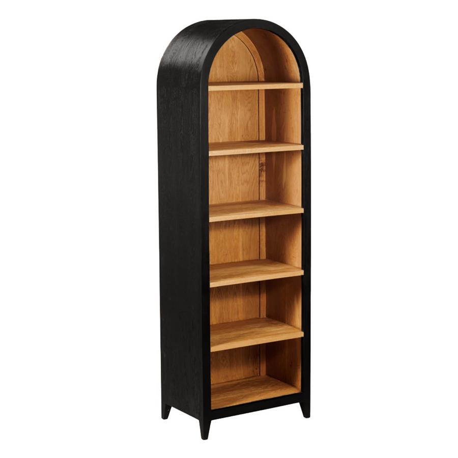 Rotondi Bookcase black 220 cm - Tower Living