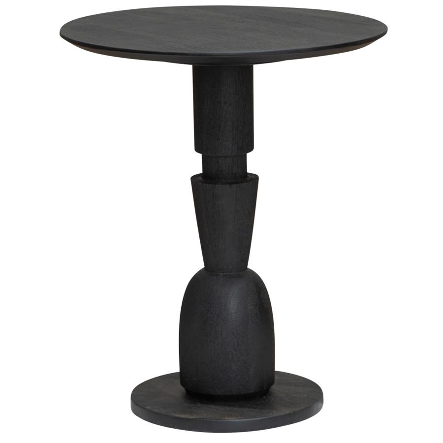 Brunello Side Table black round 50 cm - Tower Living