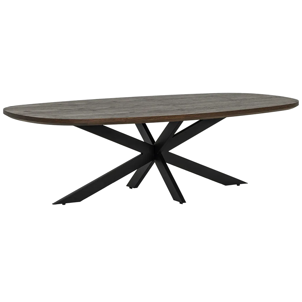 Couchtisch San Marino Braun Oval 135 cm - Tower Living