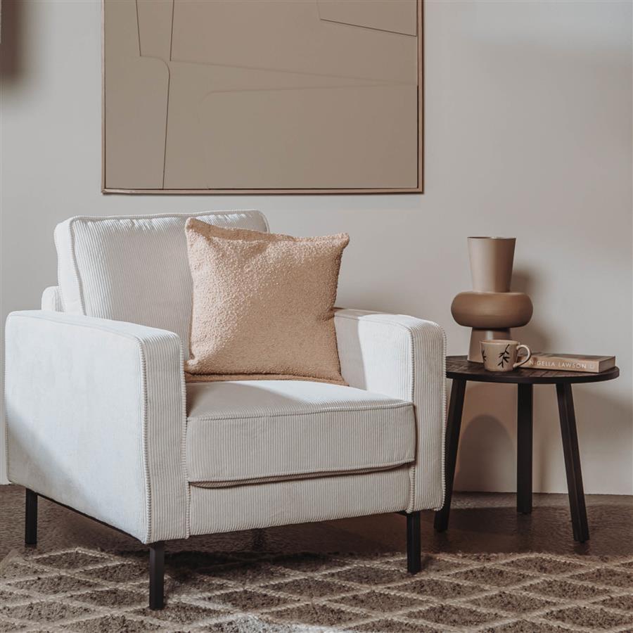 Beistelltisch Turi -Set 55 cm (Teakholz, Grau) - Tower Living