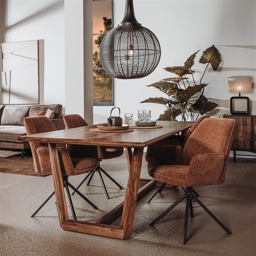 Dining table Dimaro brown rectangular - Tower Living