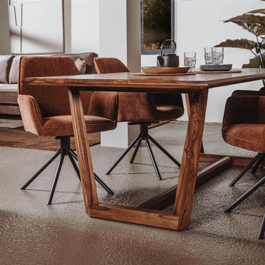 Dining table Dimaro brown rectangular - Tower Living