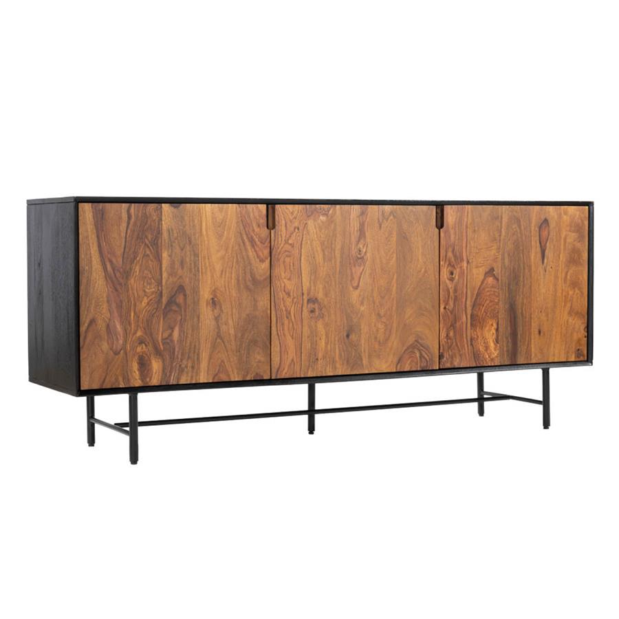 Sideboard Taviano braun 180 cm (Mangoholz) - Tower Living