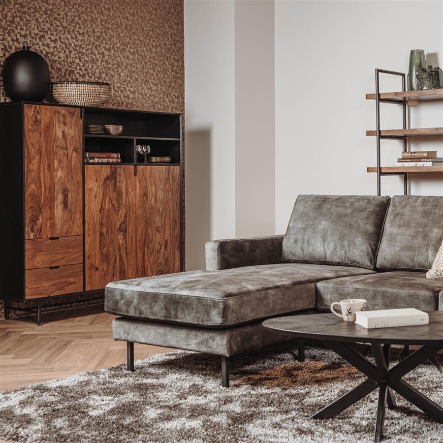 Schrank Taviano braun (Mangoholz) - Tower Living