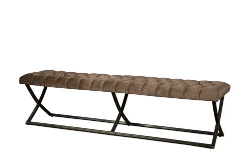 Bankje Bolton 185 cm - fabric Genova Taupe 101 - Tower Living